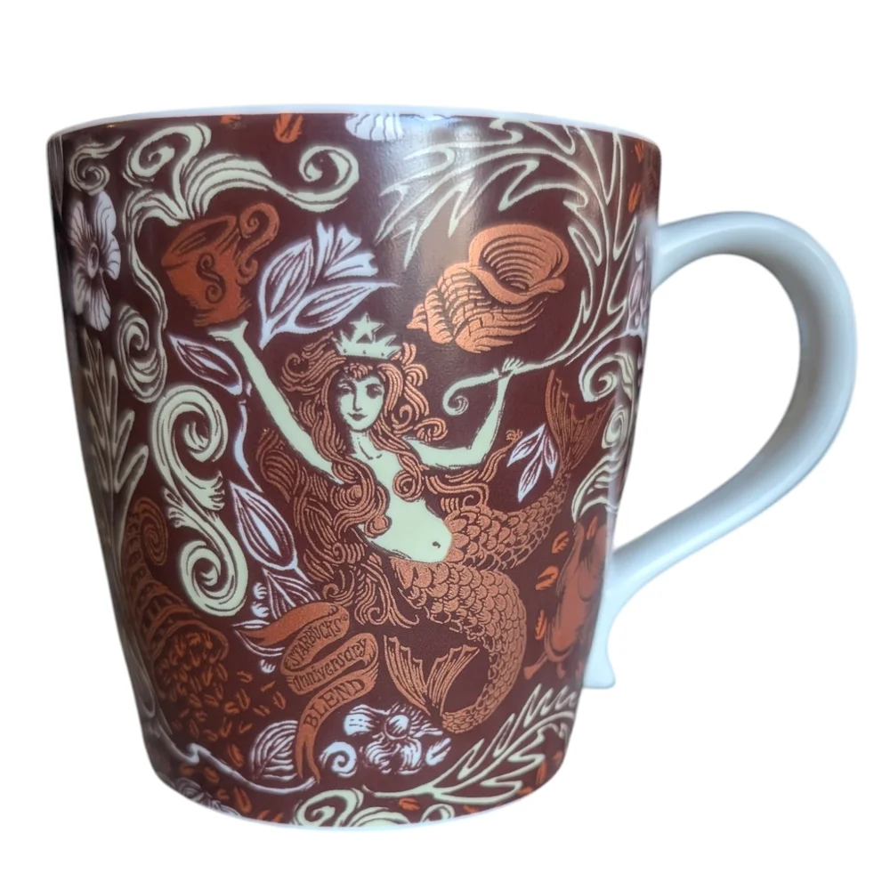2008 Release Starbucks 35th Anniversary Siren Mermaid Coffee Mug - 12oz - Picture 1 of 8